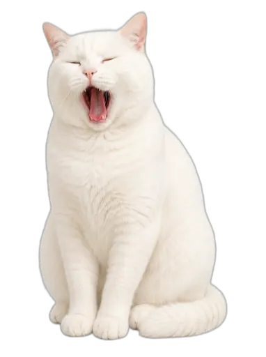 猫哥打哈欠